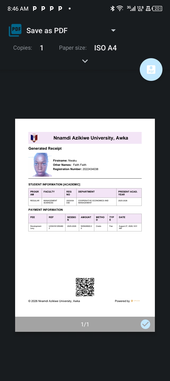 Urgent Request for Manual Course Registration Clearance -Final Year Student 